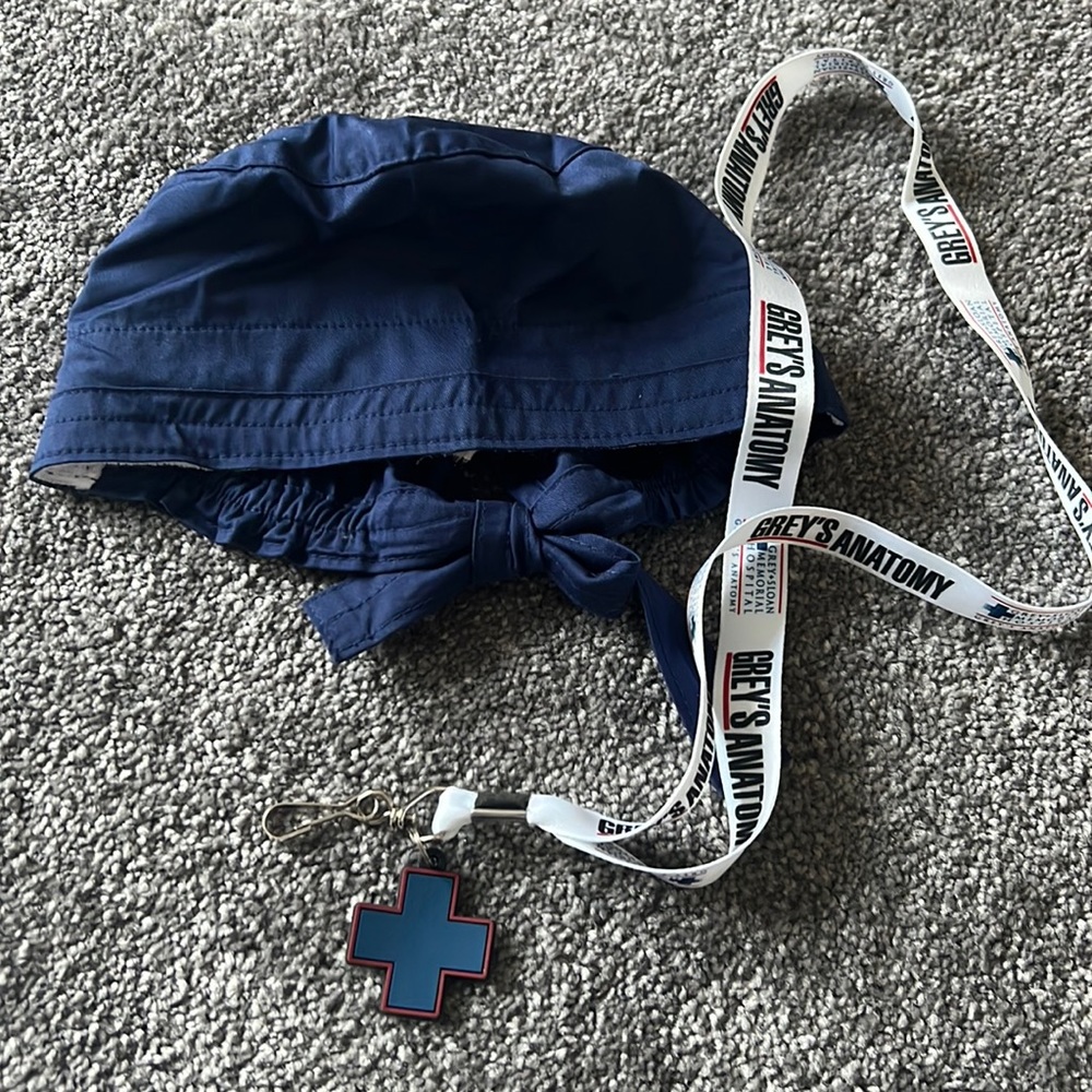 Scrub Cap & Grey’s Anatomy Lanyard